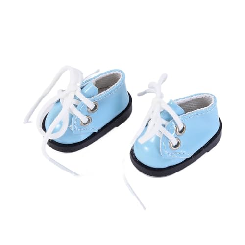 XIANMY Puppen-Lederschuhe, Schnürschuhe, flache Sandalen, Freizeitschuhe, Stiefel für 30 cm große Mädchenpuppen, 1/6, BJD-Puppe, Kostümzubehör, Blau XIANMY Puppen-Lederschuhe, Schnürschuhe, flache Sandalen, Freizeitschuhe, Stiefel für 30 cm große Mädchenpuppen, 1/6, BJD-Puppe, Kostümzubehör, Blau von XIANMY