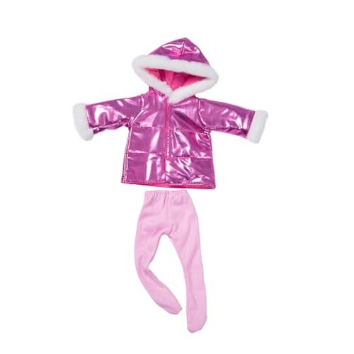 XIANMY Puppenkleidung, Kapuzenmantel, Hose, Jacke, Hose, Winteranzug, Outfits für 45 cm, Mädchen, Puppenzubehör, Weihnachten, Geburtstag, Party, Rosenrot XIANMY Puppenkleidung, Kapuzenmantel, Hose, Jacke, Hose, Winteranzug, Outfits für 45 cm, Mädchen, Puppenzubehör, Weihnachten, Geburtstag, Party, Rosenrot von XIANMY