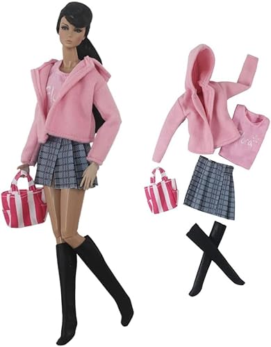 XIANMY Puppenkleidung, Kapuzenpullover, Mantel, Jacke, Oberteil, Hose, Kleid, Freizeitanzug, Kostüm, Outfits für 1/6 Puppe, 27,9 cm, 30 cm, Mädchen, Puppe, Kinder, Urlaub, Party-Zubehör XIANMY Puppenkleidung, Kapuzenpullover, Mantel, Jacke, Oberteil, Hose, Kleid, Freizeitanzug, Kostüm, Outfits für 1/6 Puppe, 27,9 cm, 30 cm, Mädchen, Puppe, Kinder, Urlaub, Party-Zubehör von XIANMY