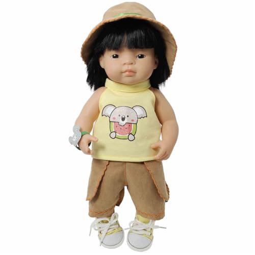 XIANMY Puppenkleidung, Kleid, Jumpsuits, Oberteil, Hose, Rock, Anzug, Puppen-Outfits für 38 cm, Mädchen, Puppenzubehör, Geburtstag, Weihnachten, Party, Oberteil, Hose, Hut XIANMY Puppenkleidung, Kleid, Jumpsuits, Oberteil, Hose, Rock, Anzug, Puppen-Outfits für 38 cm, Mädchen, Puppenzubehör, Geburtstag, Weihnachten, Party, Oberteil, Hose, Hut von XIANMY