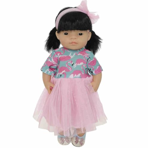 XIANMY Puppenkleidung, Kleid, Jumpsuits, Oberteil, Hose, Rock, Anzug, Puppen-Outfits für 38 cm, Mädchen, Puppenzubehör, Geburtstag, Weihnachten, Party-Kleid + Kopfbedeckung XIANMY Puppenkleidung, Kleid, Jumpsuits, Oberteil, Hose, Rock, Anzug, Puppen-Outfits für 38 cm, Mädchen, Puppenzubehör, Geburtstag, Weihnachten, Party-Kleid + Kopfbedeckung von XIANMY