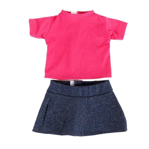 XIANMY Puppenkleidung, Kleid, Schal, Top, Hose, T-Shirt, Minirock, Anzug, Puppen-Outfits für 45 cm, Mädchen, Puppenzubehör, Geburtstag, Weihnachten, Party, A02 XIANMY Puppenkleidung, Kleid, Schal, Top, Hose, T-Shirt, Minirock, Anzug, Puppen-Outfits für 45 cm, Mädchen, Puppenzubehör, Geburtstag, Weihnachten, Party, A02 von XIANMY