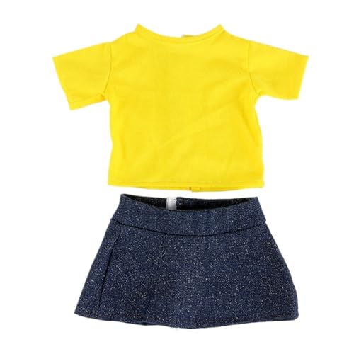 XIANMY Puppenkleidung, Kleid, Schal, Top, Hose, T-Shirt, Minirock, Anzug, Puppen-Outfits für Mädchen, Puppenzubehör, Geburtstag, Weihnachten, Party, A03 XIANMY Puppenkleidung, Kleid, Schal, Top, Hose, T-Shirt, Minirock, Anzug, Puppen-Outfits für Mädchen, Puppenzubehör, Geburtstag, Weihnachten, Party, A03 von XIANMY