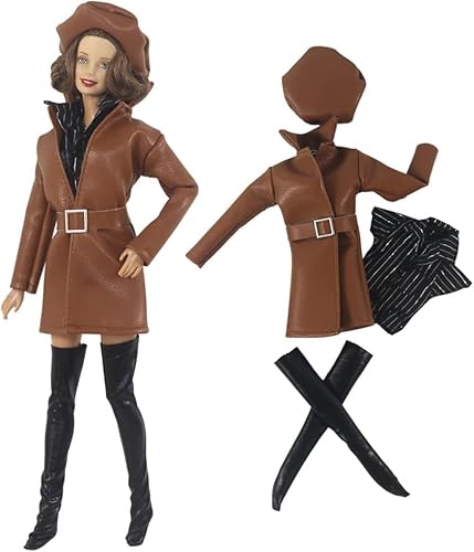 XIANMY Puppenkleidung, Mantel, Jacke, Hemd, Hut, Freizeitanzug, Kostüm, Outfits für 1/6 Puppe, 27,9 cm, 30 cm, Mädchen, Puppe, Kinder, Urlaub, Party-Zubehör XIANMY Puppenkleidung, Mantel, Jacke, Hemd, Hut, Freizeitanzug, Kostüm, Outfits für 1/6 Puppe, 27,9 cm, 30 cm, Mädchen, Puppe, Kinder, Urlaub, Party-Zubehör von XIANMY