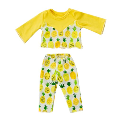 XIANMY Puppenkleidung, Oberteil, Hose, T-Shirt, Bademode, Anzug, Puppen-Outfits für 45 cm, Mädchen, Puppenzubehör, Geburtstag, Weihnachten, Party, A14 XIANMY Puppenkleidung, Oberteil, Hose, T-Shirt, Bademode, Anzug, Puppen-Outfits für 45 cm, Mädchen, Puppenzubehör, Geburtstag, Weihnachten, Party, A14 von XIANMY