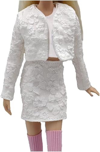 XIANMY Puppenkleidung, Oberteil, Mantel, Rock für 29 cm, Puppen-Kostüm-Zubehör von XIANMY