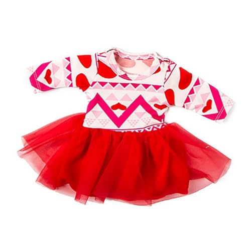 XIANMY Puppenkleidung, T-Shirt, Obermantel, Hose, Jacke, Hose, Kleid, Anzug, Puppen-Outfits für 45 cm, Mädchen, Puppenzubehör, Weihnachten, Geburtstag, Party, Rot XIANMY Puppenkleidung, T-Shirt, Obermantel, Hose, Jacke, Hose, Kleid, Anzug, Puppen-Outfits für 45 cm, Mädchen, Puppenzubehör, Weihnachten, Geburtstag, Party, Rot von XIANMY