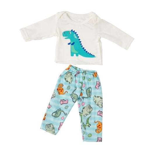 XIANMY Puppenkleidung, T-Shirt, Oberteil, Hose, Cartoon-Anzug, Puppen-Outfits für 45 cm, Mädchen, Puppenzubehör, Geburtstag, Weihnachten, Party, A01 XIANMY Puppenkleidung, T-Shirt, Oberteil, Hose, Cartoon-Anzug, Puppen-Outfits für 45 cm, Mädchen, Puppenzubehör, Geburtstag, Weihnachten, Party, A01 von XIANMY