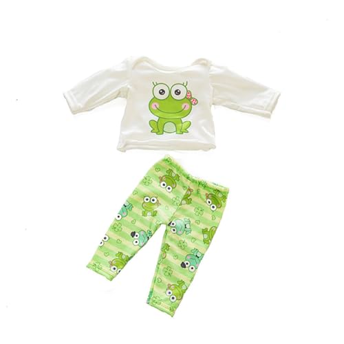XIANMY Puppenkleidung, T-Shirt, Oberteil, Hose, Cartoon-Anzug, Puppen-Outfits für 45 cm, Mädchen, Puppenzubehör, Geburtstag, Weihnachten, Party, A05 XIANMY Puppenkleidung, T-Shirt, Oberteil, Hose, Cartoon-Anzug, Puppen-Outfits für 45 cm, Mädchen, Puppenzubehör, Geburtstag, Weihnachten, Party, A05 von XIANMY