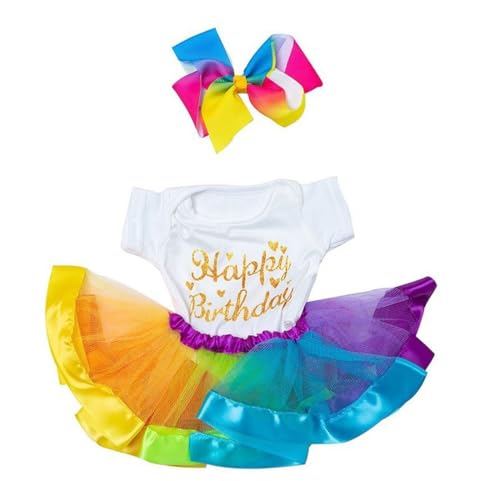 XIANMY Puppenkleidung, T-Shirt, Oberteil, Hose, Jacke, Hose, Mantel, Anzug, Puppen-Outfits für 45 cm, Mädchen, Puppenzubehör, Weihnachten, Geburtstag, Party, Regenbogen XIANMY Puppenkleidung, T-Shirt, Oberteil, Hose, Jacke, Hose, Mantel, Anzug, Puppen-Outfits für 45 cm, Mädchen, Puppenzubehör, Weihnachten, Geburtstag, Party, Regenbogen von XIANMY