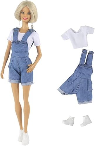 XIANMY Puppenkleidung, T-Shirt, Tops, Jeans, Jumpsuits, Overall, Anzug, Outfits für 1/6 Puppe, 27,9 cm, 30 cm, Mädchen, Puppenkostüm, Kinder, Urlaub, Party-Zubehör XIANMY Puppenkleidung, T-Shirt, Tops, Jeans, Jumpsuits, Overall, Anzug, Outfits für 1/6 Puppe, 27,9 cm, 30 cm, Mädchen, Puppenkostüm, Kinder, Urlaub, Party-Zubehör von XIANMY