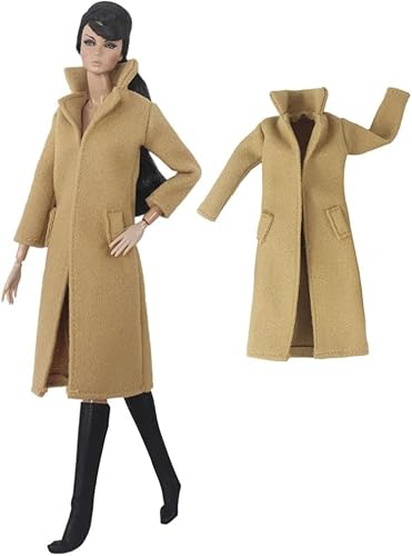 XIANMY Puppenkleidung, langer Mantel, Freizeitjacke, Anzug, Outfits, Kostüm für 1/6 Puppe, 27,9 cm, 30 cm, Mädchenpuppe, Kinder, Urlaub, Party-Zubehör XIANMY Puppenkleidung, langer Mantel, Freizeitjacke, Anzug, Outfits, Kostüm für 1/6 Puppe, 27,9 cm, 30 cm, Mädchenpuppe, Kinder, Urlaub, Party-Zubehör von XIANMY
