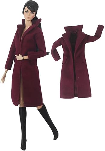 XIANMY Puppenkleidung, langer Mantel, Jacke, Anzug, Outfits, Kostüm für 1/6 Puppe, 27,9 cm, 30 cm, Mädchen, Puppe, Kinder, Urlaub, Party-Zubehör XIANMY Puppenkleidung, langer Mantel, Jacke, Anzug, Outfits, Kostüm für 1/6 Puppe, 27,9 cm, 30 cm, Mädchen, Puppe, Kinder, Urlaub, Party-Zubehör von XIANMY
