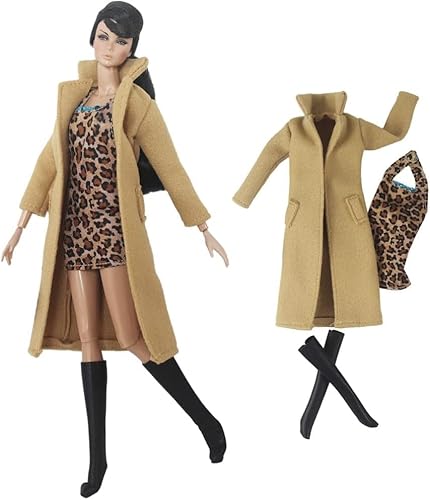 XIANMY Puppenkleidung, langer Mantel, Jacke, Mantel, Kleid, Anzug, Outfits, Kostüm für 1/6 Puppe, 27,9 cm, 30 cm, Mädchen, Puppe, Kinder, Urlaub, Party-Zubehör XIANMY Puppenkleidung, langer Mantel, Jacke, Mantel, Kleid, Anzug, Outfits, Kostüm für 1/6 Puppe, 27,9 cm, 30 cm, Mädchen, Puppe, Kinder, Urlaub, Party-Zubehör von XIANMY