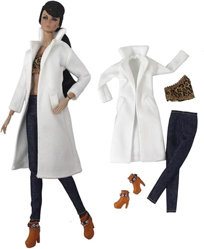 XIANMY Puppenkleidung, langer Mantel, Weste, Jacke, Hose, Anzug, Outfits, Kostüm für 1/6 Puppe, 27,9 cm, 30 cm, Mädchenpuppe, Kinder, Urlaub, Party-Zubehör XIANMY Puppenkleidung, langer Mantel, Weste, Jacke, Hose, Anzug, Outfits, Kostüm für 1/6 Puppe, 27,9 cm, 30 cm, Mädchenpuppe, Kinder, Urlaub, Party-Zubehör von XIANMY
