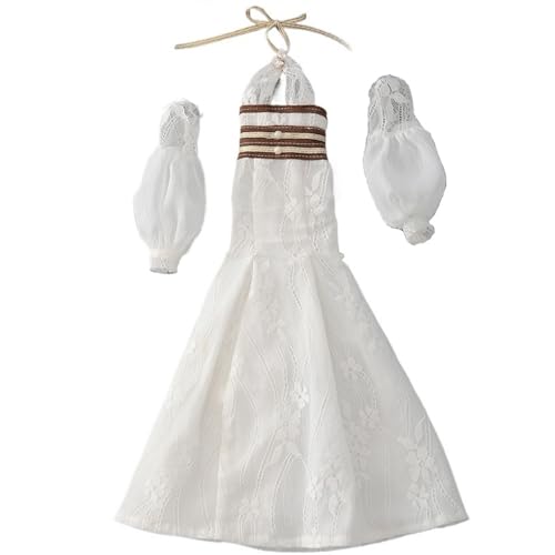 XIANMY Puppenkleidung Kleid Top Hosen Rock Weste T-Shirt Pullover Mantel Anzug Puppe Outfits Set für 45cm Mädchen Puppe 1/4 BJD Puppe Dress-Up Doll Kostüm Zubehör A17 von XIANMY