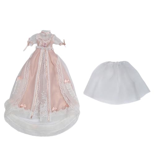 XIANMY Puppenkleidung Kleid Top Hosen Rock Weste T-Shirt Pullover Mantel Anzug Puppe Outfits Set für 45cm Mädchen Puppe 1/4 BJD Puppe Dress-Up Doll Kostüm Zubehör A23 von XIANMY
