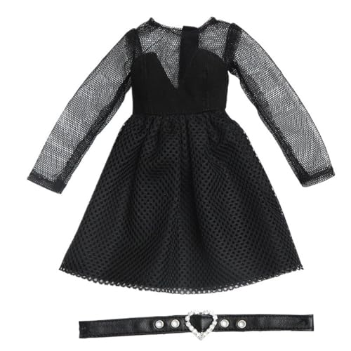 XIANMY Puppenkleidung Kleid Top Hosen Rock Weste T-Shirt Pullover Mantel Anzug Puppe Outfits für 45cm Mädchen Puppe 1/4 BJD Puppe Dress-Up Doll Kostüm Zubehör A12 von XIANMY