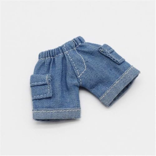 XIANMY Puppenkleidung Kurze Jeans Hosen Denim Shorts Outfits für 1/12 Puppen 11cm Puppenkleidung Dress Up Kostüm Zubehör Blau von XIANMY