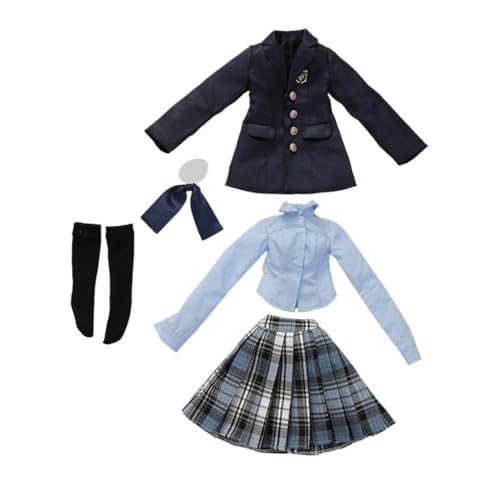 XIANMY Puppenkleidung Mantel Kleid Top Hosen Rock Weste T-Shirt Anzug Cheongsam Puppe Outfits für 45cm Mädchen Puppe 1/4 BJD Puppe Dress-Up Doll Kostüm Zubehör A22 von XIANMY