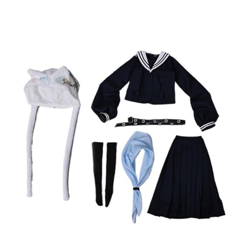 XIANMY Puppenkleidung Mantel Kleid Top Hosen Rock Weste T-Shirt Anzug Cheongsam Puppe Outfits für 45cm Mädchen Puppe 1/4 BJD Puppe Dress-Up Doll Kostüm Zubehör A25 von XIANMY