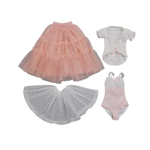 XIANMY Puppenkleidung Mantel Kleid Top Hosen Rock Weste T-Shirt Anzug Cheongsam Puppe Outfits für 45cm Mädchen Puppe 1/4 BJD Puppe Dress-Up Doll Kostüm Zubehör A28 von XIANMY
