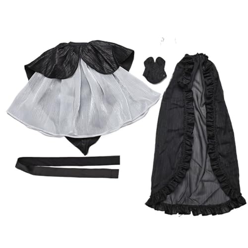 XIANMY Puppenkleidung Mantel Kleid Top Hosen Weste T-Shirt Anzug Cheongsam Puppe Outfits für 45cm Mädchen Puppe 1/4 BJD Puppe Dress-Up Doll Kostüm Zubehör A03 von XIANMY