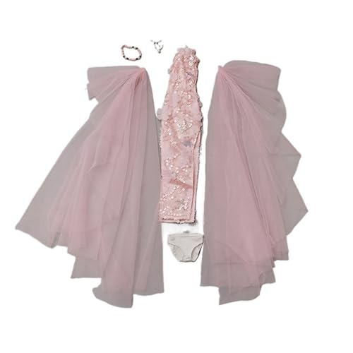 XIANMY Puppenkleidung Mantel Kleid Top Hosen Weste T-Shirt Anzug Cheongsam Puppe Outfits für 45cm Mädchen Puppe 1/4 BJD Puppe Dress-Up Doll Kostüm Zubehör A11 von XIANMY