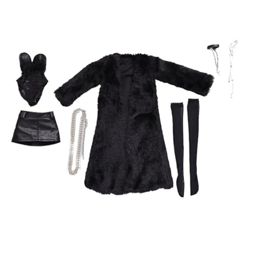 XIANMY Puppenkleidung Mantel Kleid Top Hosen Weste T-Shirt Anzug Cheongsam Puppe Outfits für 45cm Mädchen Puppe 1/4 BJD Puppe Dress-Up Doll Kostüm Zubehör A14 von XIANMY