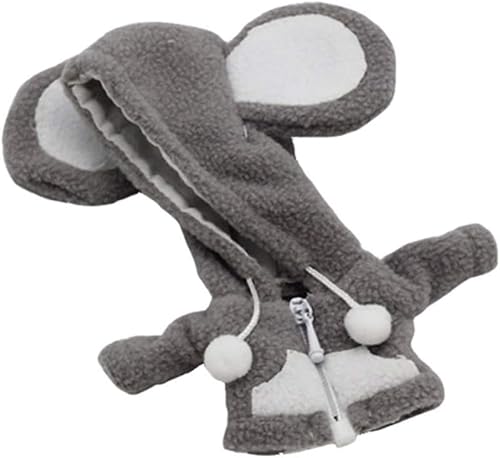 XIANMY Puppenkleidung Plüschmantel Jacke Top Outfits für OB11 Puppe 1/12 Puppen 11cm Puppenkleidung Dress up Kostüm Zubehör Mausform von XIANMY