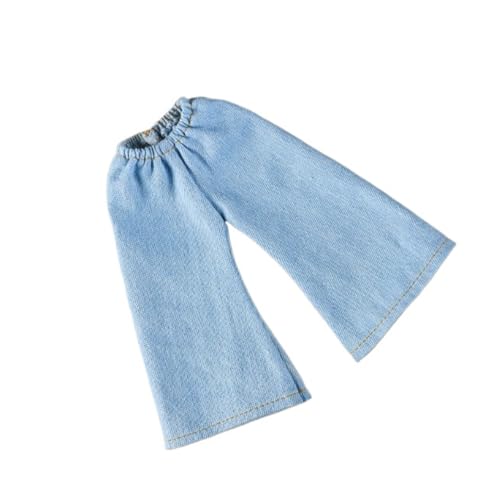 XIANMY Puppenkleidung Pullover Top Jeans Hosen Hosen Mantel Anzug Puppe Outfits Set für 30cm Mädchen Puppe 1/6 BJD Puppe Dress Up Puppe Kostüm Zubehör Hose von XIANMY