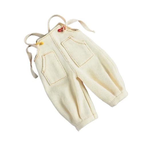 XIANMY Puppenkleidung T-Shirt Top Overalls Hose Mantel Anzug Puppe Outfits Set für 30cm Mädchen Puppe 1/6 BJD Puppe Dress-Up Doll Kostüm Zubehör Overalls von XIANMY