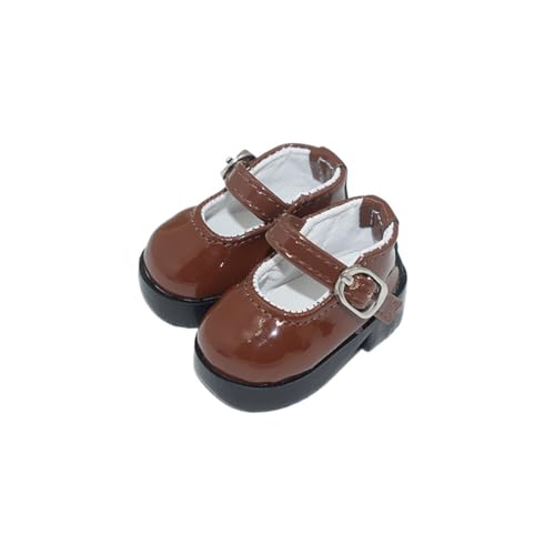 XIANMY Puppenschnallen, Lederschuhe, High Heels, Sandalen, Freizeitschuhe, Stiefel für 30 cm Mädchenpuppen, 1/6, BJD-Puppe, Kostümzubehör, Braun XIANMY Puppenschnallen, Lederschuhe, High Heels, Sandalen, Freizeitschuhe, Stiefel für 30 cm Mädchenpuppen, 1/6, BJD-Puppe, Kostümzubehör, Braun von XIANMY