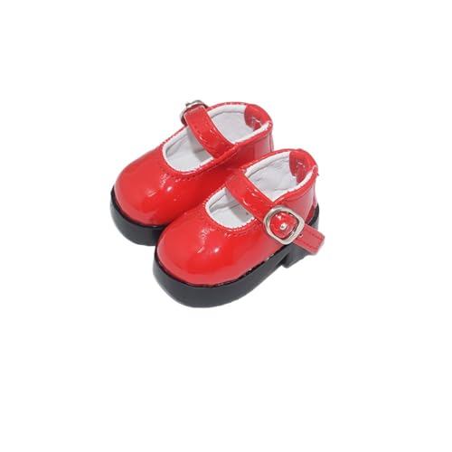 XIANMY Puppenschnallen, Lederschuhe, High Heels, Sandalen, Freizeitschuhe, Stiefel für 30 cm Mädchenpuppen, 1/6, BJD-Puppe, Kostümzubehör, Rot XIANMY Puppenschnallen, Lederschuhe, High Heels, Sandalen, Freizeitschuhe, Stiefel für 30 cm Mädchenpuppen, 1/6, BJD-Puppe, Kostümzubehör, Rot von XIANMY