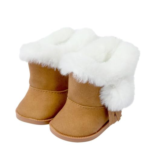 XIANMY Puppenschuhe Plüschstiefel Winter Freizeitschuhe für 45 cm Babypuppen 18 Zoll Mädchen Puppe Dress Up Zubehör Weihnachten Geburtstag Party Braun XIANMY Puppenschuhe Plüschstiefel Winter Freizeitschuhe für 45 cm Babypuppen 18 Zoll Mädchen Puppe Dress Up Zubehör Weihnachten Geburtstag Party Braun von XIANMY