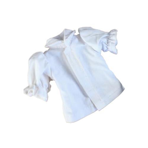 XIANMY Puppenshirt Top Overalls Rock Hosen Mantel Anzug Puppenkleidung Outfits Set für 30cm Mädchen Puppe 1/6 BJD Puppe Dress Up Puppe Kostüm Zubehör Shirt von XIANMY