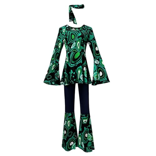 Hippie Kostüm Damen, 60er 70er Jahre Outfit Damen, Kostüm Damen, Flower Power Kleidung Damen, Oberteil mit Ausgestellten Ärmeln, Schlaghose Hippie Damen, Haarband Hippie, Karneval Kostüm Damen (XXL) Hippie Kostüm Damen, 60er 70er Jahre Outfit Damen, Kostüm Damen, Flower Power Kleidung Damen, Oberteil mit Ausgestellten Ärmeln, Schlaghose Hippie Damen, Haarband Hippie, Karneval Kostüm Damen (XXL) von XIANUOJI