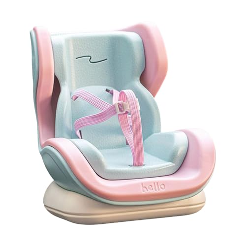 Puppenwagensitz, Autositz für Puppen - Sicherheitssitz für kleine - Realistische Lufteinlager Plüschspielzeugautos, dekorative Desktop -Ornament (C, One Size) von XIANUOJI