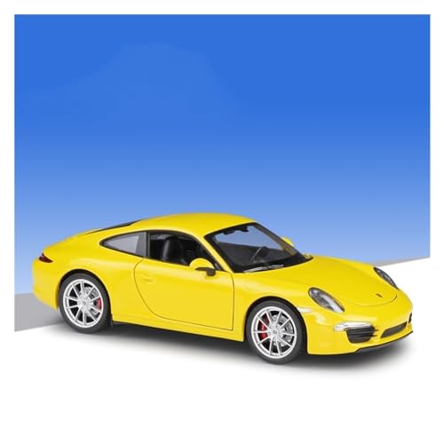 Exquisites Automodell 1:24 for Porsche 911 Carrera S Legierung Diecast Sportwagen Modell Hohe Simulation Sammlung Geschenk (Größe : Yellow) von XIANZHOU