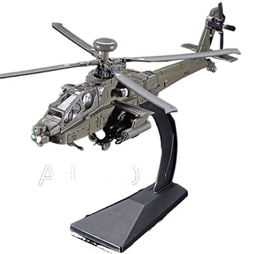 XIANZHOU 1 64 Amerikaner Für Kämpfer AH-64D Hubschrauber Spielzeugmodell Simulation Beleuchtung Statisches Dekorationsspielzeug von XIANZHOU