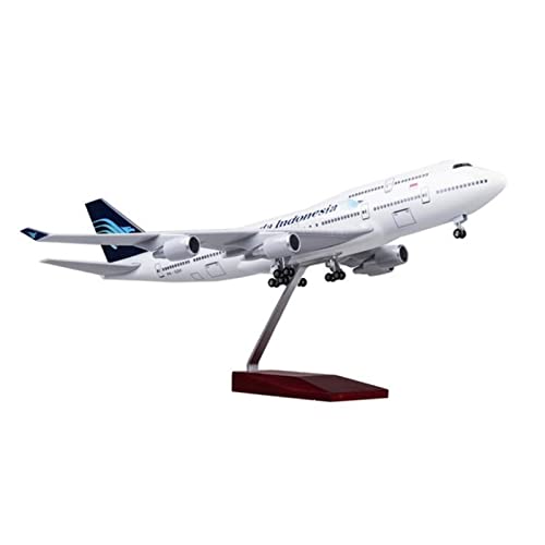 XIANZHOU 47 cm Flugzeugmodell Im Maßstab 1 150 Für 747 B747 Garuda, Kunstharz-Kunststoff-Legierung, Spielzeug Für Sammeln, Kunsthandwerk von XIANZHOU