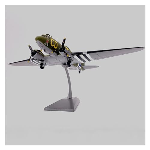 XIANZHOU Druckguss-Flugzeugmodell 1/100 Für US WWII 101st Airborne Division C47 Transport Fighter Erwachsenes Sammlerstück, Statisches Ausstellungsspielzeug (Größe : Taglia unica) von XIANZHOU