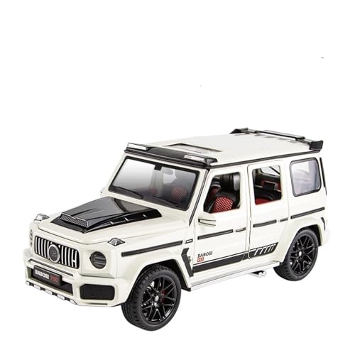 XIANZHOU Exquisites Automodell 1:18 Alloy Diecast Car Models for G700 Simulation Sound Und Licht Pull Back Geschenk (Größe : White) von XIANZHOU