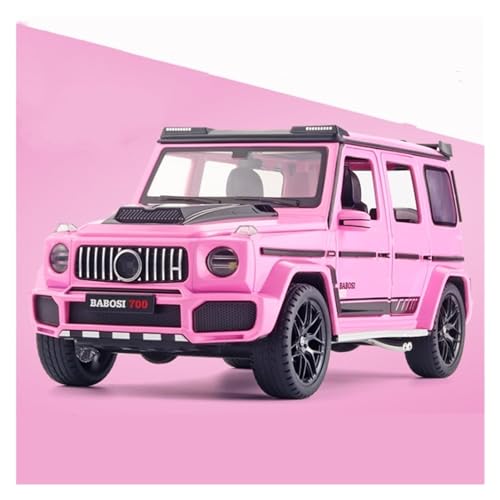 XIANZHOU Exquisites Automodell 1:18 Alloy Diecast Car Models for G700 Simulation Sound Und Licht Zurückziehen Spielzeug (Größe : Pink) von XIANZHOU