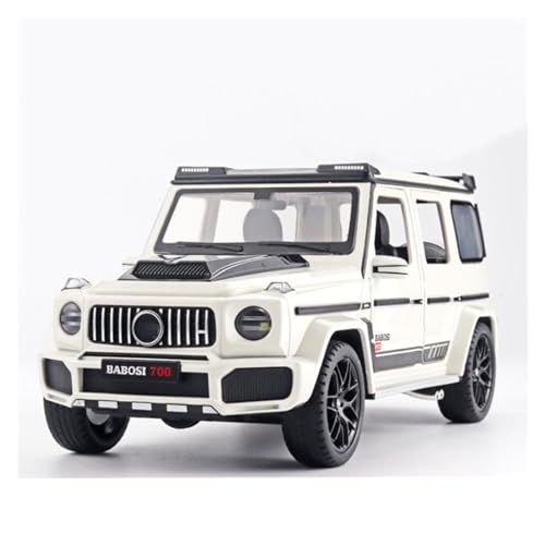 XIANZHOU Exquisites Automodell 1:18 Alloy Diecast Car Models for G700 Simulation Sound Und Licht Zurückziehen Spielzeug (Größe : White) von XIANZHOU
