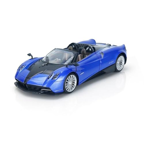 XIANZHOU Exquisites Automodell 1:24 Alloy Diecast Car Models for Pagani Huayra Simulation Sound Und Light Slide Forward Gift (Größe : Blue) von XIANZHOU