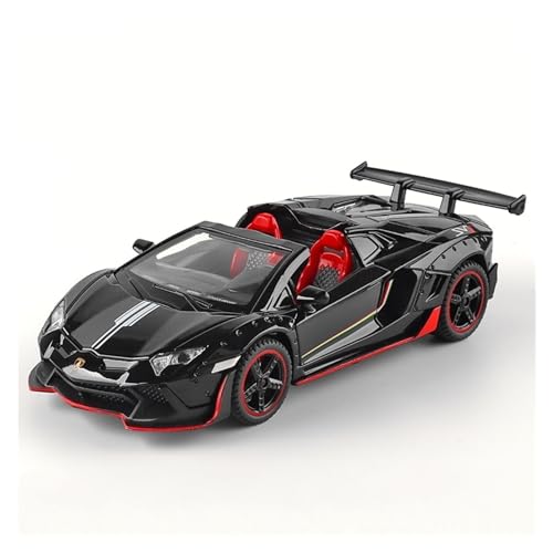 XIANZHOU Exquisites Automodell 1:32 Legierung Diecast Automodelle for Lamborghini LP700 Simulation Sound Und Licht Zurückziehen Spielzeug (Größe : Black) von XIANZHOU