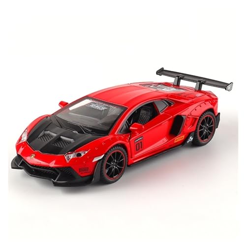 XIANZHOU Exquisites Automodell 1:32 Legierung Diecast Automodelle for Lamborghini LP700 Simulation Sound Und Licht Zurückziehen Spielzeug (Größe : Rot 01.) von XIANZHOU