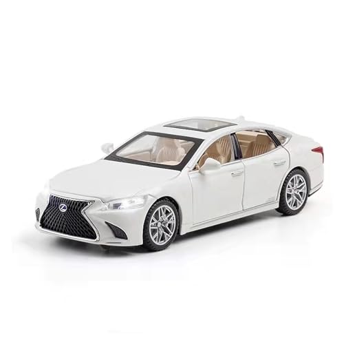 XIANZHOU Exquisites Automodell 1:32 Legierung Diecast Automodelle for Lexus LS500h Simulation Sound Und Licht Zurückziehen Spielzeug (Größe : White) von XIANZHOU