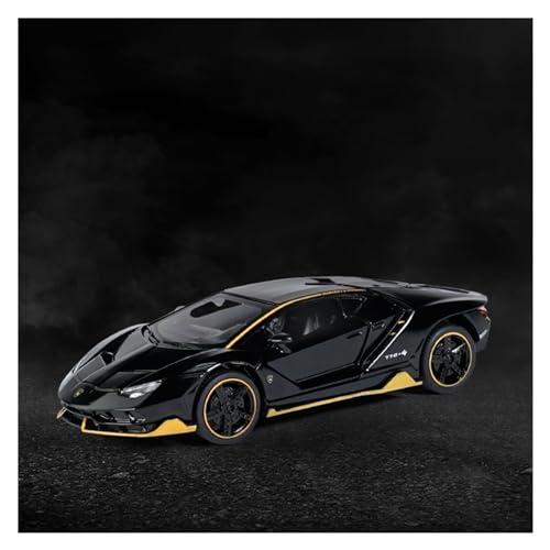 XIANZHOU Exquisites Automodell 1:32 Legierungsdruckguss-Automodelle for Lamborghini LP770-4 Simulation Sound Und Licht Zurückziehen Geschenk (Größe : Black) von XIANZHOU
